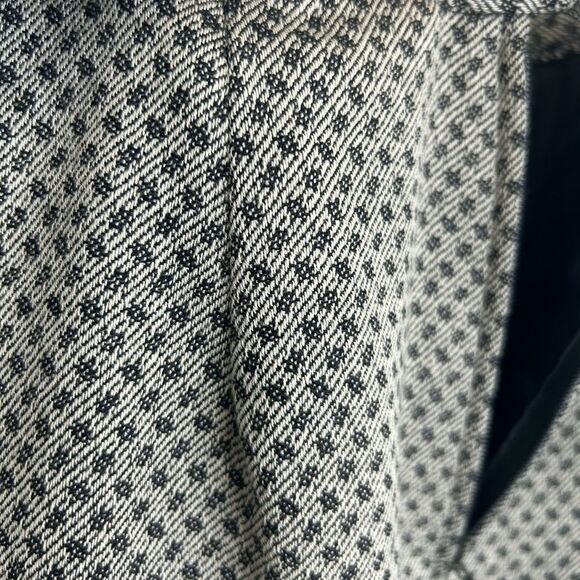 Vintage 80s 90s Christian Dior 100% Wool Monochrome Plaid Skirt Suit Set - Picture 9 of 10